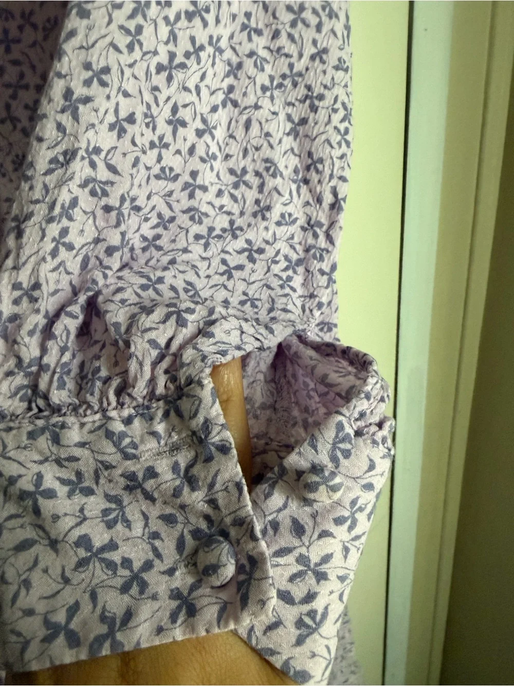 a new day rayon Lilac Floral print V‑Neck Maxi Dress lightweight boho summer - Picture 8 of 12